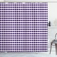 thumbnail image 1 of Ambesonne Checkered Shower Curtain, Gingham Check Classic Art, 69"Wx70"L, Indigo White, 1 of 3