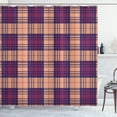 thumbnail image 1 of Ambesonne Checkered Shower Curtain, Old Fashion Plaid Tartan, 69"Wx75"L, Persian Orange, 1 of 4