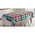 thumbnail image 1 of Ambesonne Checkered Tablecloth Rectangular Table Cover, Fresh Summer Gingham, 60"x90", Multicolor, 1 of 4