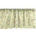 thumbnail image 1 of Ambesonne Checkered Window Valance, Daisy Butterfly, 42" x 18", Pale Blue Pale Blue, 1 of 3