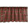 thumbnail image 1 of Ambesonne Checkered Window Valance, Old Celtic British, 54" X 18", Red Black Yellow, 1 of 3