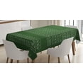 thumbnail image 1 of Ambesonne Chemistry Elements Tablecloth Rectangular Table Cover, Periodic Table, 60"x84", Emerald and Pale Green, 1 of 4