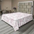 thumbnail image 1 of Ambesonne Cherry Blossom Flat Bedding Sheet Soft Top Sheet, Art Floral Japanese, King, Dried Rose Soft Pink, 1 of 1
