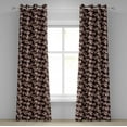 thumbnail image 1 of Ambesonne Cherry Blossom Grommet Curtain, Japanese Garden, 50" x 72", Brown Pale Coffee, 1 of 6