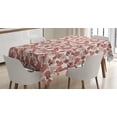 thumbnail image 1 of Ambesonne Cherry Blossom Tablecloth Rectangular Table Cover, Nature, 60"x84", Coral Blush White, 1 of 4
