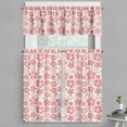 thumbnail image 1 of Ambesonne Cherry Blossom Valance & Curtain, Eastern Spring, 55"x45", Coral White, 1 of 6