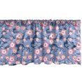 thumbnail image 1 of Ambesonne Cherry Blossom Window Valance, Art Deco Scale, 54" X 12", Pink and Violet Blue, 1 of 3