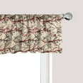 thumbnail image 1 of Ambesonne Cherry Blossom Window Valance, Red Flowers Tree, 54" X 12", Beige Scarlet Black, 1 of 3