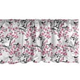 thumbnail image 1 of Ambesonne Cherry Blossom Window Valance, Sakura Tree Bird, 54" X 18", Black Hot Pink White, 1 of 2