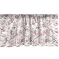 thumbnail image 1 of Ambesonne Cherry Blossom Window Valance, Soft Flowers Spring, 54" X 18", Blush Evergreen and Taupe, 1 of 3