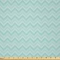 thumbnail image 1 of Ambesonne Chevron Fabric by the Yard Microfiber, Pastel Simple Art Zigzags, 3 Yards, Pale Seafoam Mint Green, 1 of 2