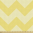 thumbnail image 1 of Ambesonne Chevron Fabric by the Yard Upholstery, Monotone Stripes Pattern, 1 Yard, Yellow and Pale Yellow, 1 of 5