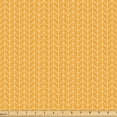 thumbnail image 1 of Ambesonne Chevron Fabric by the Yard Upholstery, Repetitive Zigzag Lines, 2 Yards, Marigold and White, 1 of 1
