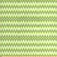 thumbnail image 1 of Ambesonne Chevron Fabric by the Yard Upholstery, Zigzag Lines in Green Tones, 3 Yards, Pale Green and White, 1 of 4
