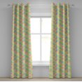 thumbnail image 1 of Ambesonne Chevron Grommet Curtain, Colorful Geometrical, 50" x 96", Multicolor, 1 of 6