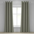 thumbnail image 1 of Ambesonne Chevron Grommet Curtain, Parallel Striped Lines, 50" x 108", White Yellow, 1 of 6