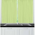 thumbnail image 1 of Ambesonne Chevron Kitchen Curtains, Zigzag Lines in Green Tones, 55"x39", Pale Green and White, 1 of 2