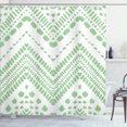 thumbnail image 1 of Ambesonne Chevron Shower Curtain, Aztec Pattern Motif Print, 69"Wx70"L, Pale Green, 1 of 4