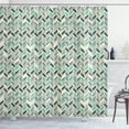 thumbnail image 1 of Ambesonne Chevron Shower Curtain, Grunge Zigzag Design, 69"Wx70"L, Multicolor, 1 of 3