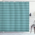 thumbnail image 1 of Ambesonne Chevron Shower Curtain, Zigzags in Shades of Blue, 69"Wx84"L, Pale Blue Turquoise Teal, 1 of 3