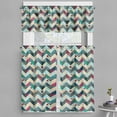 thumbnail image 1 of Ambesonne Chevron Valance & Curtain, Vintage Patchwork Art, 55"x36", Multicolor, 1 of 6