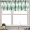 thumbnail image 1 of Ambesonne Chevron Valance Pack of 2, Zigzag Twisty Modern, 42"X12", White Jade Green, 1 of 5