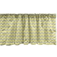 thumbnail image 1 of Ambesonne Chevron Window Valance, Tribal, 54" X 18", Yellow Pale Grey, 1 of 3