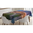 thumbnail image 1 of Ambesonne Chicago Skyline Tablecloth Rectangular Table Cover, Cityscape Urban, 60"x84", Multicolor, 1 of 4