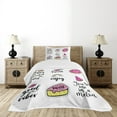 thumbnail image 1 of Ambesonne Chill Quilted Bedspread Set 2 Pcs, Happy Sweetest Day, Twin Size, Multicolor, 1 of 6