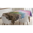 thumbnail image 1 of Ambesonne China Tablecloth Rectangular Table Cover, Fantasy Sky, 60"x84", Multicolor, 1 of 4