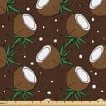 thumbnail image 1 of Ambesonne Chocolate Brown Fabric by the Yard Upholstery, Halved Coconut Dots, 3 Yards, Chocolate Umber, 1 of 5