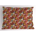 thumbnail image 1 of Ambesonne Chocolate Pillow Sham, Colorful Yummy Donuts Art, 26" X 20", Multicolor, 1 of 2