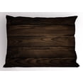 thumbnail image 1 of Ambesonne Chocolate Pillow Sham, Vintage Hardwood, 26" X 20", Brown, 1 of 2