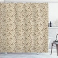 thumbnail image 1 of Ambesonne Chocolate Tones Shower Curtain, Coffee Break Art, 69"Wx70"L, Grey Yellow Umber, 1 of 4