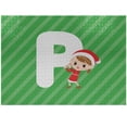 thumbnail image 1 of Ambesonne Christmas Alphabet Jigsaw Puzzle Durable Cardboard, Initials Concept, 1000 pcs, Green Dark Coral and White, 1 of 1