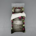 thumbnail image 1 of Ambesonne Christmas Bedding Set 3 Pcs, Rustic Balls Branch, Twin, Brown Pink, 1 of 3