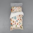 thumbnail image 1 of Ambesonne Christmas Bedding Set 3 Pcs, Xmas Holiday, Twin XL, Multicolor, 1 of 3
