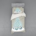 thumbnail image 1 of Ambesonne Christmas Bedding Set 3 Pcs, Xmas Tree Presents, Twin, Mint Green Slate Blue, 1 of 2