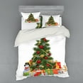 thumbnail image 1 of Ambesonne Christmas Bedding Set 4 Pcs, Christmas Tree Style, Queen, Red Green Yellow, 1 of 3