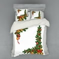 thumbnail image 1 of Ambesonne Christmas Bedding Set 4 Pcs, Tree Objects, Queen, Multicolor, 1 of 3