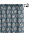 thumbnail image 1 of Ambesonne Christmas Curtains, Chill Winter Evening Art, Pair of 28"x84", Slate Blue Pale Peach, 1 of 5