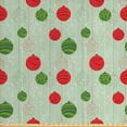 thumbnail image 1 of Ambesonne Christmas Fabric by the Yard Upholstery, Baubles Strings, 3 Yards, Multicolor, 1 of 4