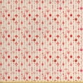 thumbnail image 1 of Ambesonne Christmas Fabric by the Yard Upholstery, Cartoon Ornaments, 2 Yards, Vermilion Blush, 1 of 4