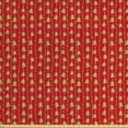 thumbnail image 1 of Ambesonne Christmas Fabric by the Yard Upholstery, Green Tree on Stripes, 10 Yards, Red Green White, 1 of 4