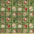 thumbnail image 1 of Ambesonne Christmas Fabric by the Yard Upholstery, Teddy Bears Santa, 10 Yards, Olive Green White, 1 of 4