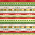 thumbnail image 1 of Ambesonne Christmas Fabric by the Yard Upholstery, Traditional Borders, 5 Yards, Lime Green Yellow Red, 1 of 4