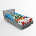 thumbnail image 1 of Ambesonne Christmas Fitted Sheet, New Year Theme Boxes, Twin XL Size, Multicolor, 1 of 3