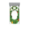 thumbnail image 1 of Ambesonne Christmas Fitted Sheet & Pillow Sham Set, Evergreen Wreath Art, Twinxl, Green White, 1 of 2