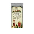 thumbnail image 1 of Ambesonne Christmas Fitted Sheet & Pillow Sham Set, Noel Ribbons, Twinxl, Multicolor, 1 of 2