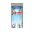 thumbnail image 1 of Ambesonne Christmas Fitted Sheet & Pillow Sham Set, Santa Plane Snowman, Twin, Blue Orange, 1 of 2